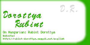 dorottya rubint business card